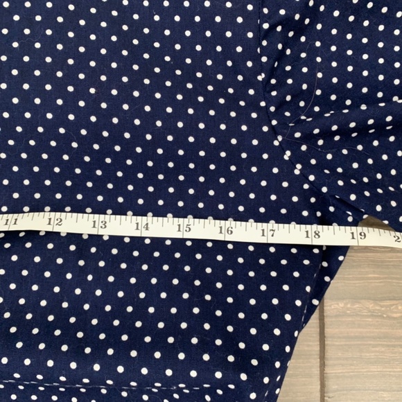 Perfect Retro Polka Dot Dress Navy Blue Size S - Picture 12 of 13